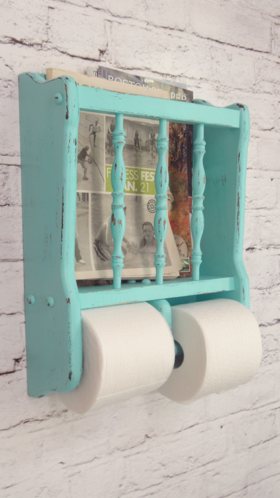 shabby-chic-turquoise-paper-holder