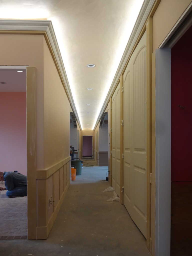 leds on in hallway